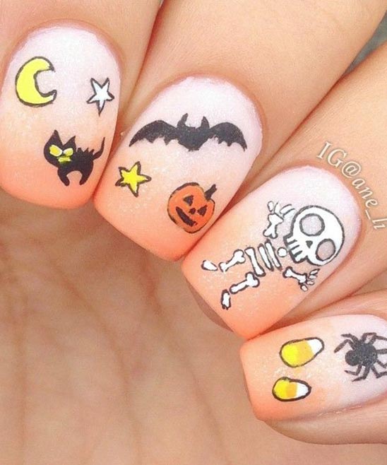 RED HALLOWEEN NAIL DESIGNS