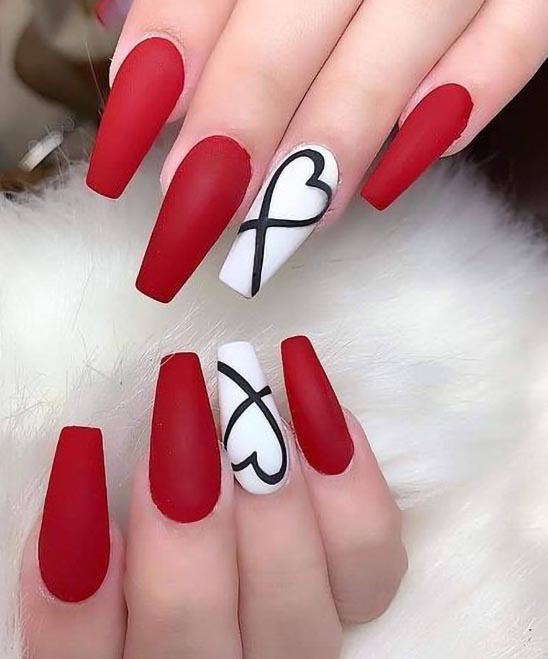 RED WHITE AND PINK NAIL DESIGNS