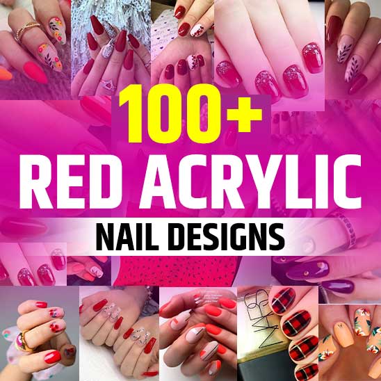 Red Acrylic Nail Designs