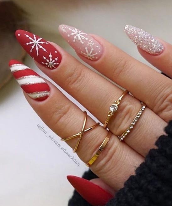 Red Acrylic Nails Designs Long