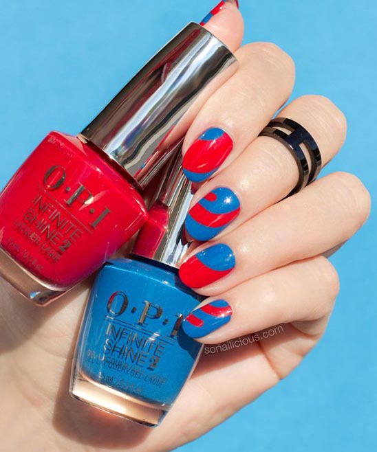 Red French Nail Designs