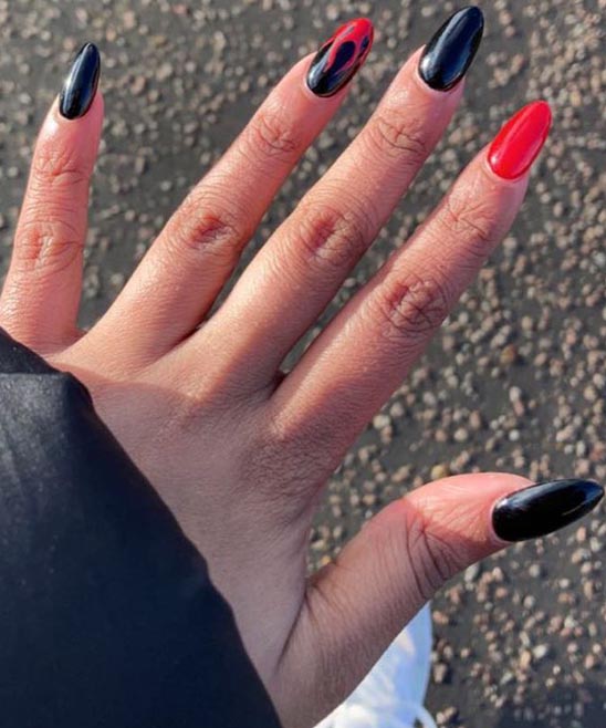 Red Long Acrylic Nail Designs