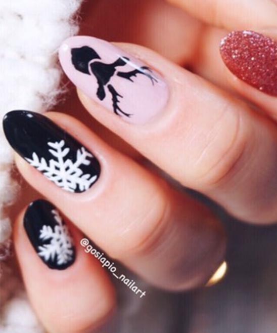 Red Nail Designs Coffin