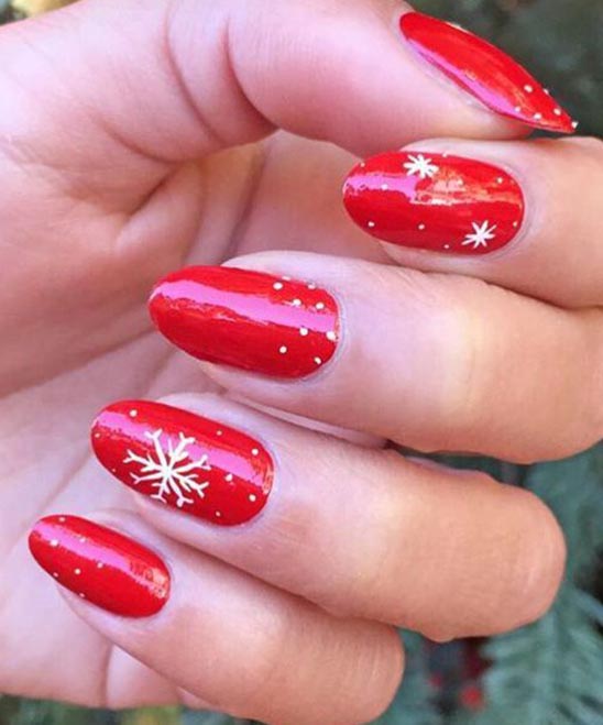 Red Nail Designs Coffin