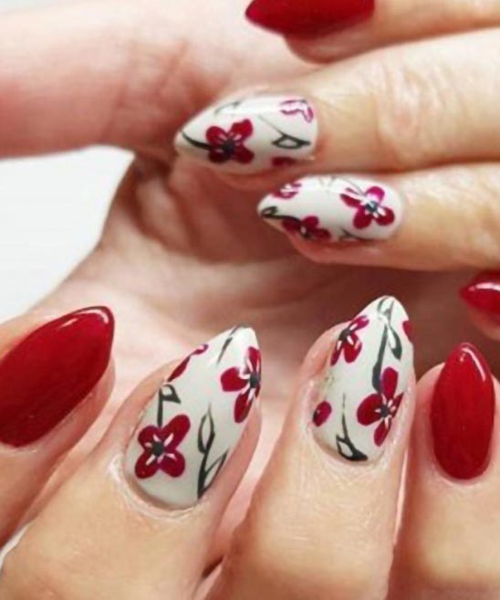 Red Nail Designs for Short Nails