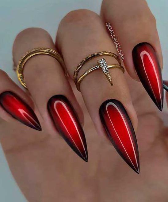 Red Polish Nail Designs