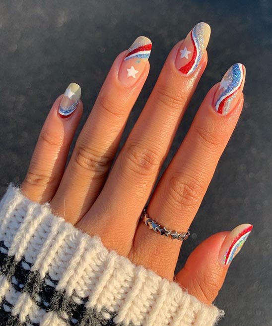 50+ Red White and Blue Nail Designs (2024) TailoringinHindi