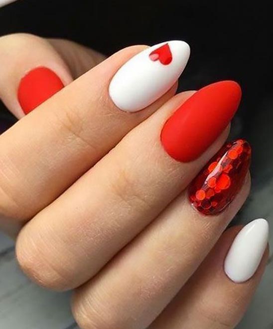 Red and Pink Nail Designs