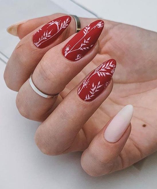 Red and Silver Nail Designs