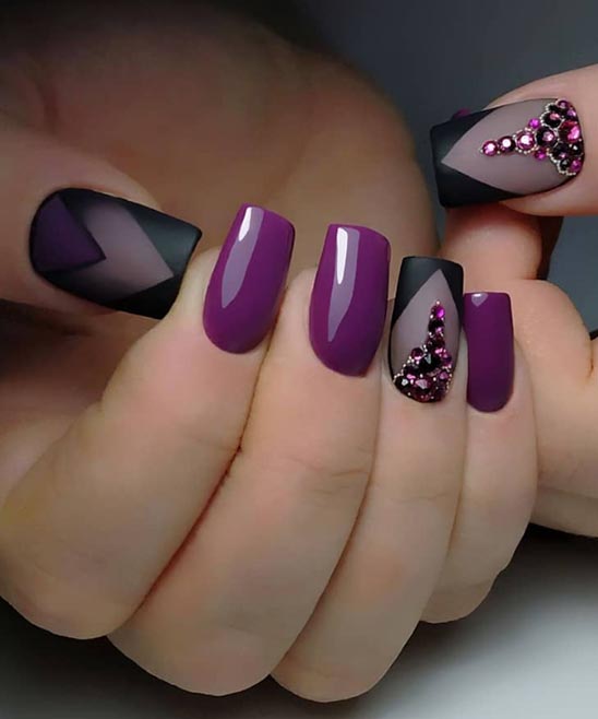 SHORT ACRYLIC COFFIN NAILS