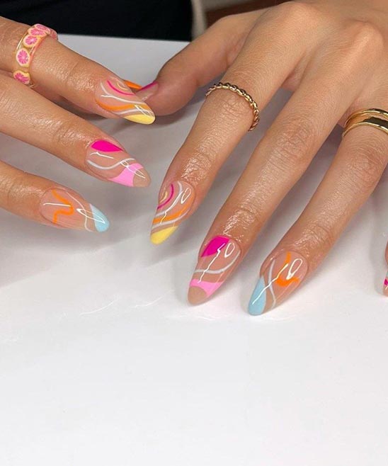 SHORT ACRYLIC NAILS COFFIN SHAPE