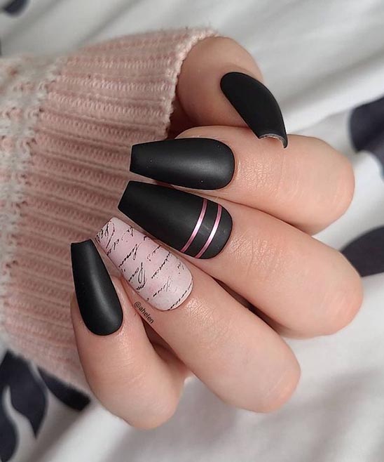 SHORT ACRYLIC NAILS COFFIN