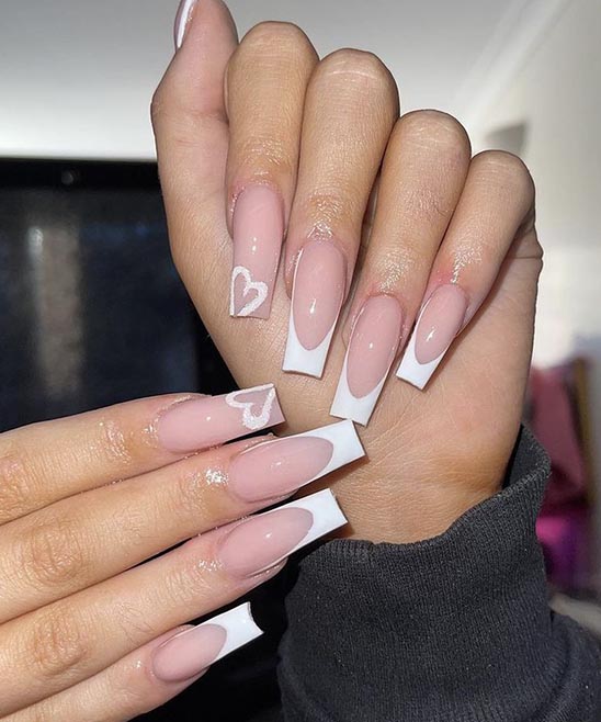 SHORT COFFIN ACRYLIC NAILS DESIGNS