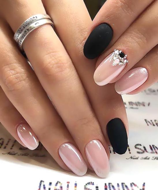 SHORT COFFIN ACRYLIC NAILS FALL