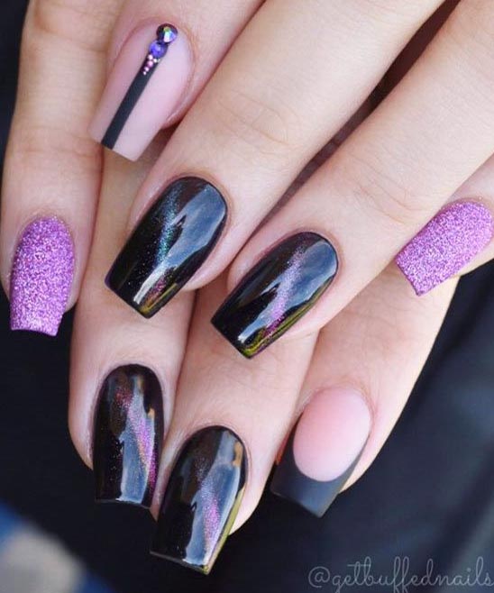 SHORT COFFIN FALL NAILS