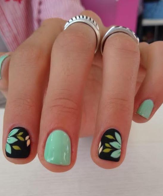 SHORT COFFIN FALL NAILS