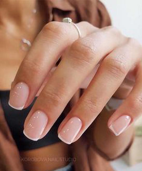SHORT COFFIN FRENCH NAILS
