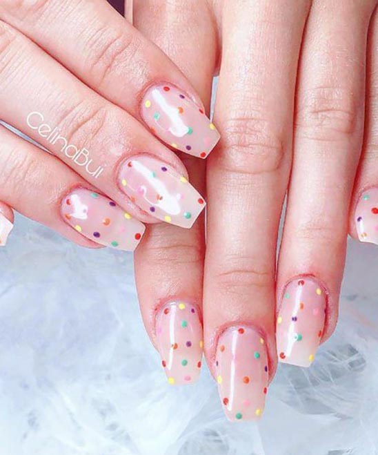 SHORT COFFIN ACRYLIC NAILS