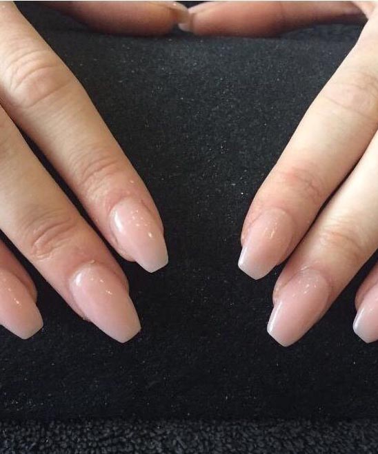 SHORT COFFIN NAILS BLUE