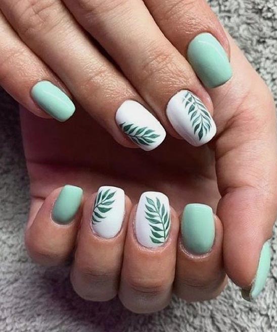 SHORT COFFIN NAILS FRENCH TIP