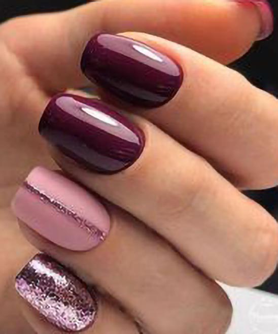 SHORT COFFIN RED ACRYLIC NAILS