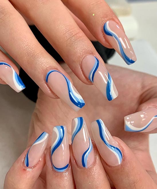 SHORT COFFIN SHAPE NAILS