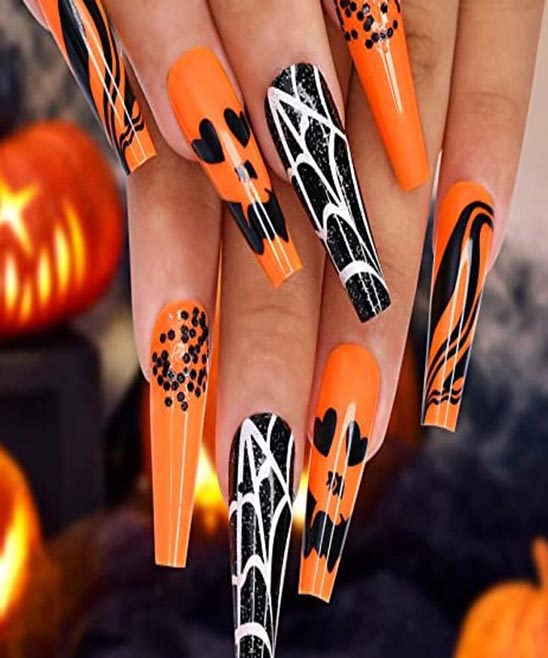 SHORT COFFIN NAILS HALLOWEEN