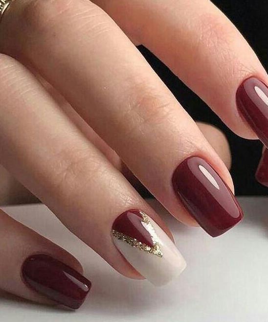 SHORT OMBRE COFFIN NAILS