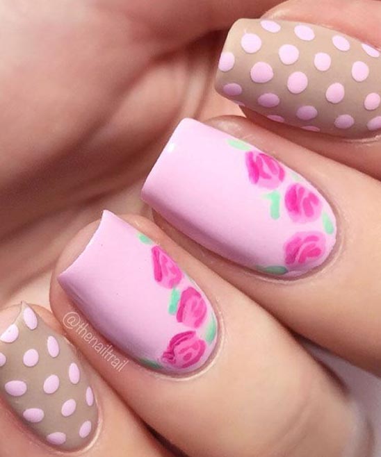 RED WHITE AND PINK NAIL DESIGNS