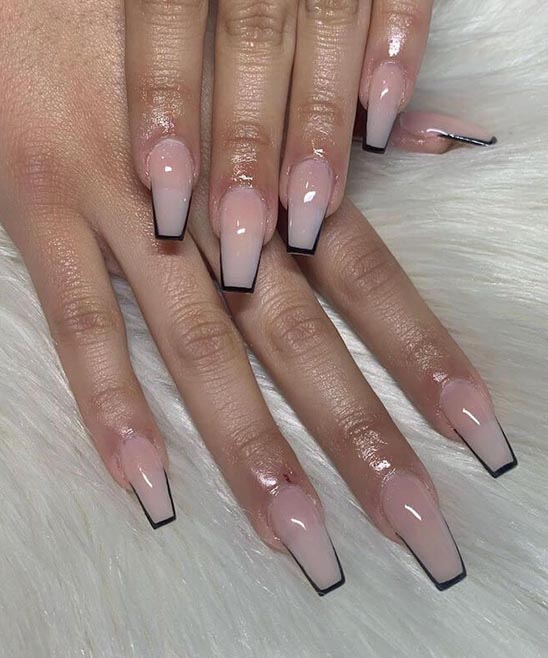 SHORT WHITE COFFIN NAILS