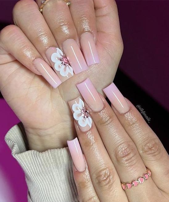 SIMPLE COFFIN SHORT ACRYLIC NAILS