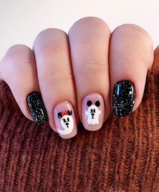 SIMPLE HALLOWEEN NAILS COFFIN