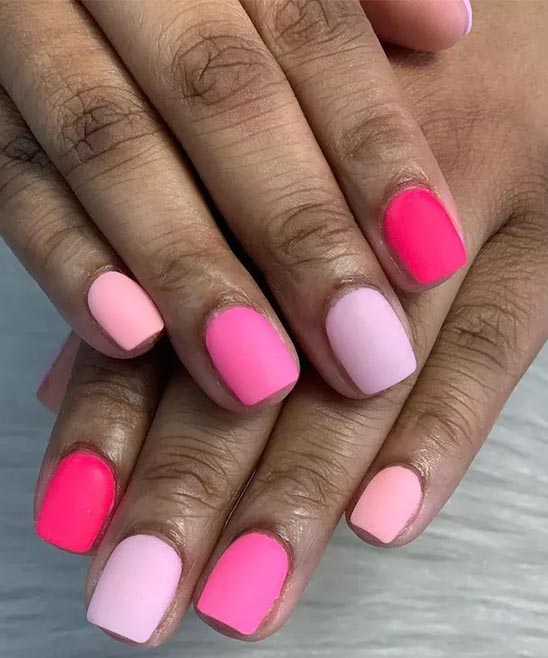 SIMPLE PINK AND WHITE NAIL DESIGNS