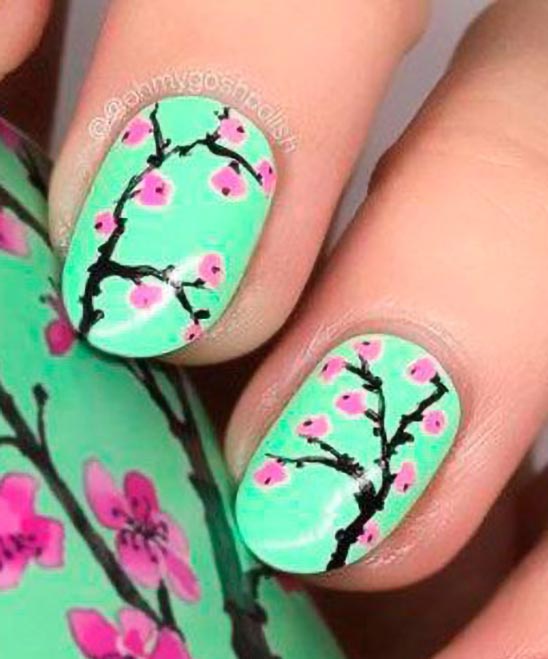 SPRING ACRYLIC NAIL DESIGNS