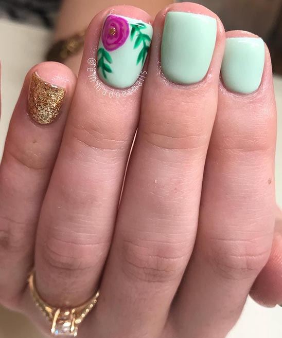 SPRING GLITTER NAIL DESIGNS