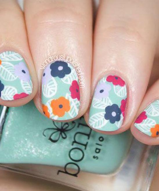 SPRING LONG NAIL DESIGNS