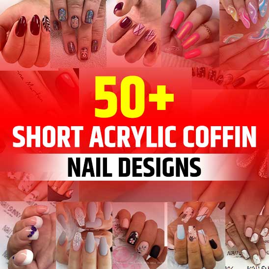 Short Acrylic Nails Coffin