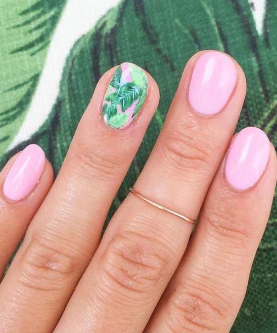 Short Blue Gel Nail Designs