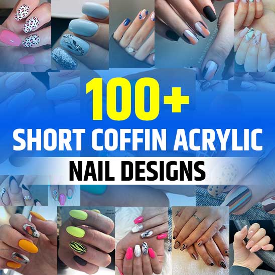 Short Coffin Acrylic Nails
