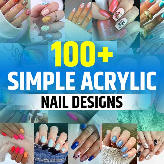 Simple Acrylic Nail Designs