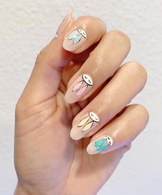 Simple Easter Nail Art