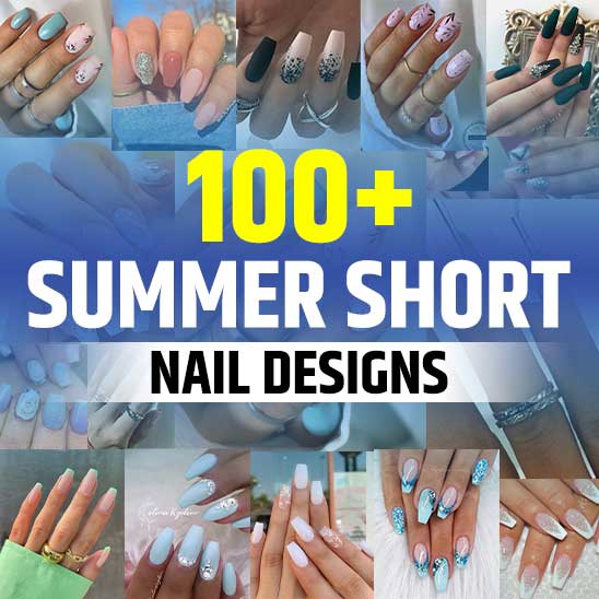 Summer Short Coffin Nails