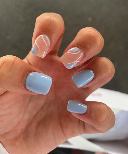 WHITE COFFIN ACRYLIC NAILS SHORT