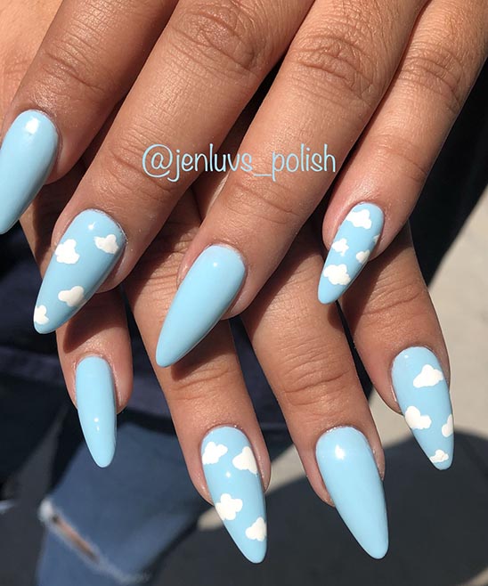 WHITE COFFIN ACRYLIC NAILS SHORT