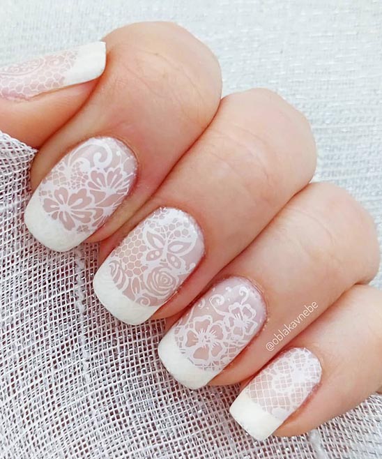 WHITE FRENCH TIP NAILS DESIGNS