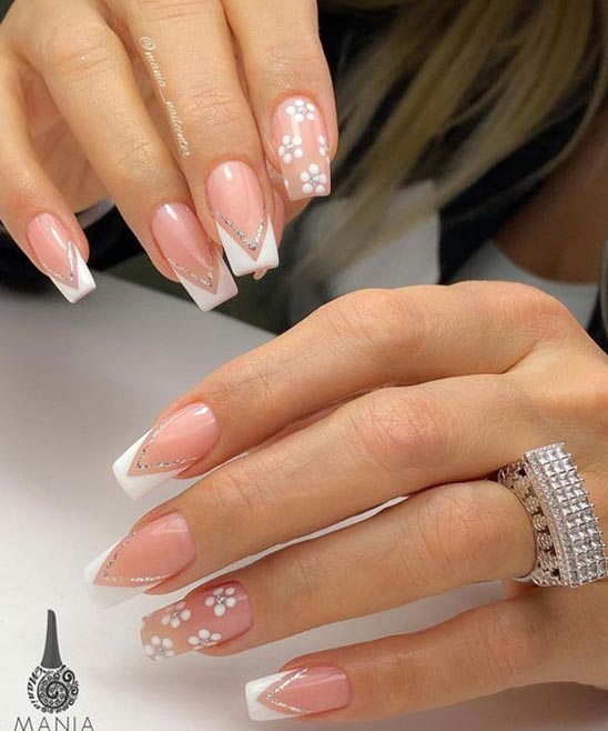 WHITE FRENCH TIPS NAIL DESIGNS