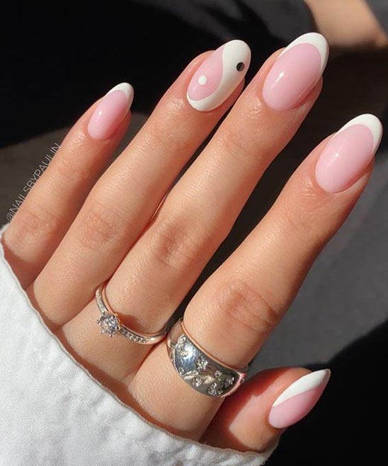 WHITE TIP ACRYLIC NAILS DESIGNS