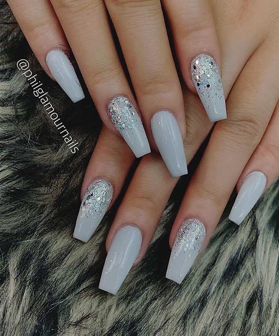 WHITE TIP ACRYLIC NAILS WITH DESIGNS
