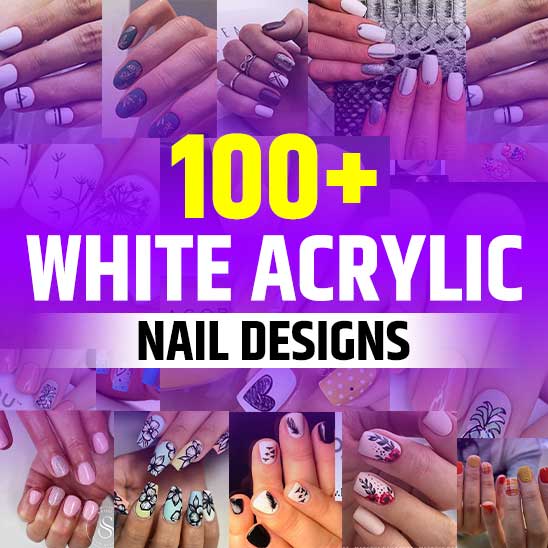 White Acrylic Nail Designs
