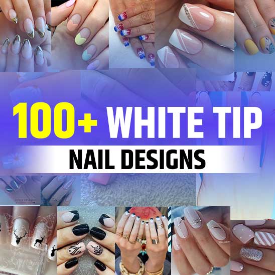 White Tip Nail Designs